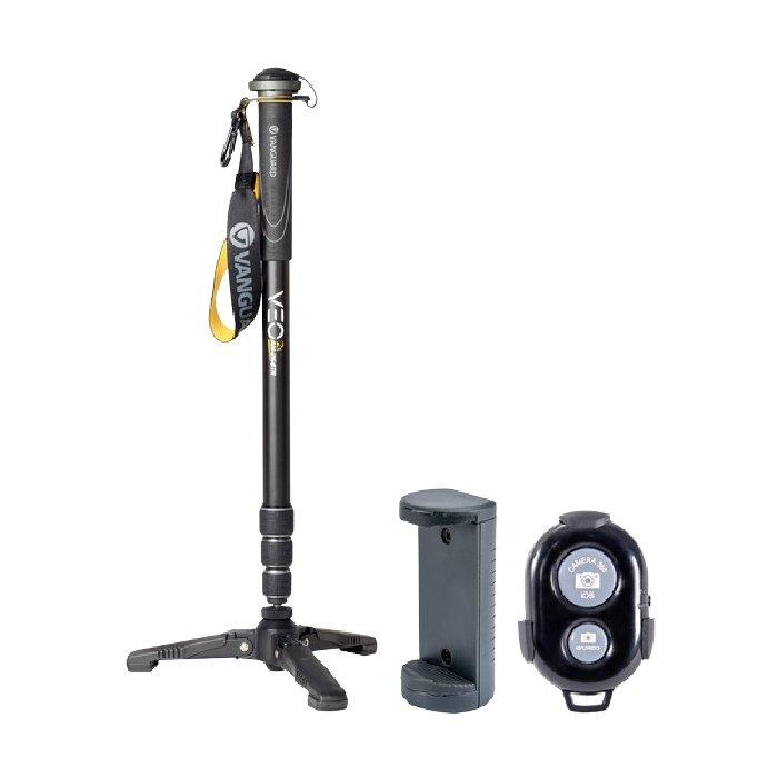 Vanguard Aluminum Monopod with Smartphone Holder & Remote (VEO2SAM-264TR)