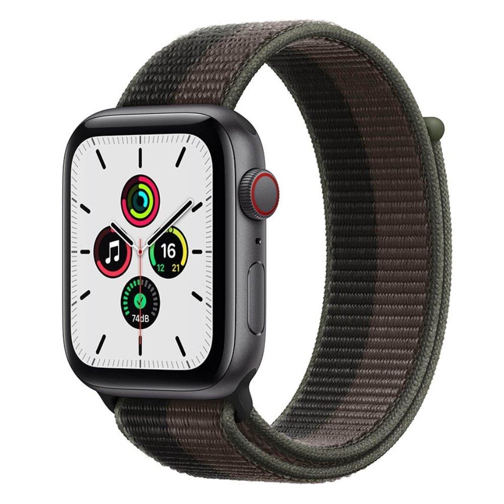 Apple Watch SE Cellular 40mm - Gray Aluminum Case with Tornado/Grey Sport Loop